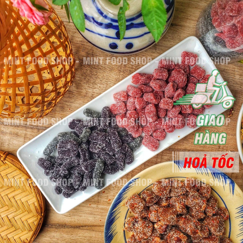 Kẹo Dâu Tây Mix Kẹo Dâu Tằm Đặc Sản Đà Lạt - Lon 500gr