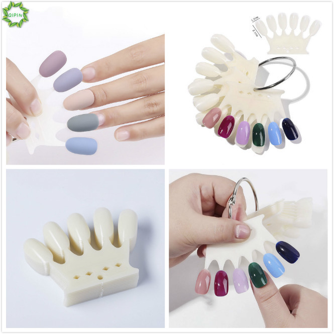 (Hàng Mới Về) Set 50 Khuôn Trưng Bày Móng Tay Giả Tiện Dụng