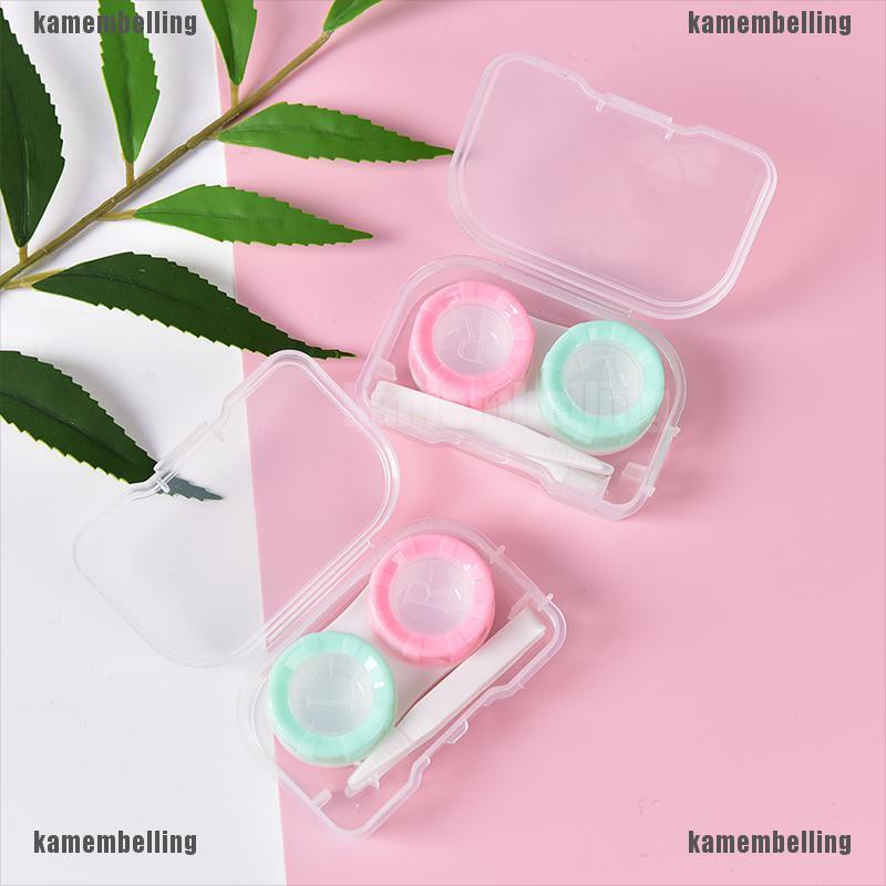 Hộp Đựng Kính Áp Tròng Thiết Kế Trong Suốt Nhiều Màu Sắc