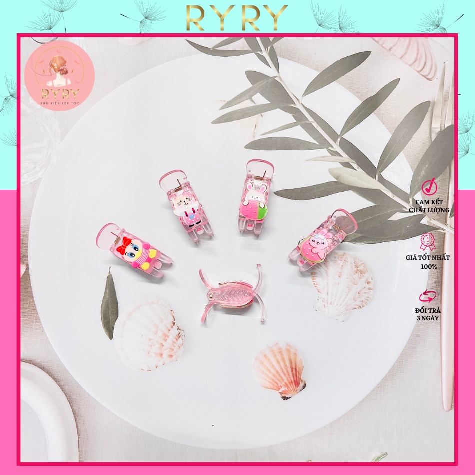 Kẹp Càng Cua 3 Răng Động Vật Siêu Đáng Yêu Cho bé