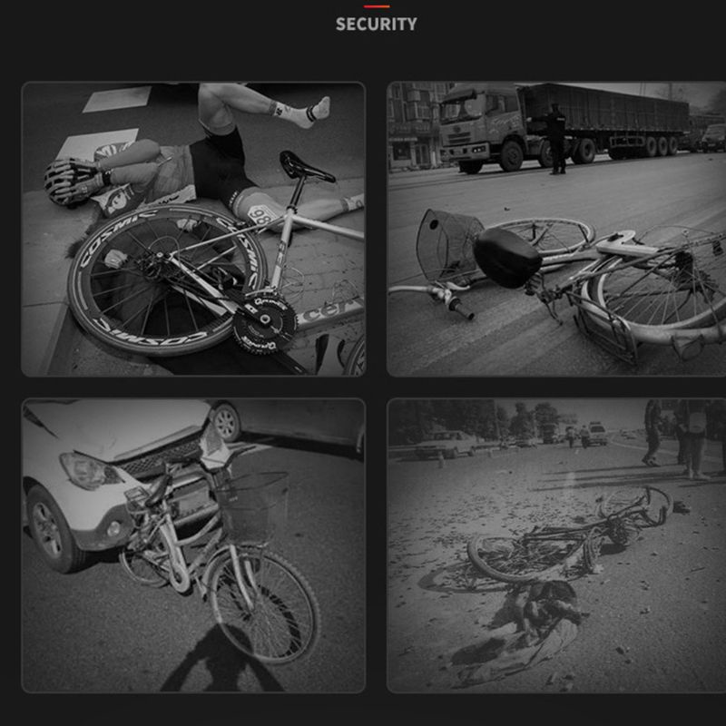 Đèn LED Cảnh Báo An Toàn Gắn Đuôi Xe Đạp / Mũ Bảo Hiểm Có Thể Sạc Lại