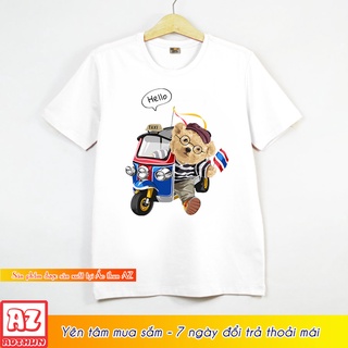 Áo thun in hình gấu teddy du lịch Thái Lan dễ thương M3126