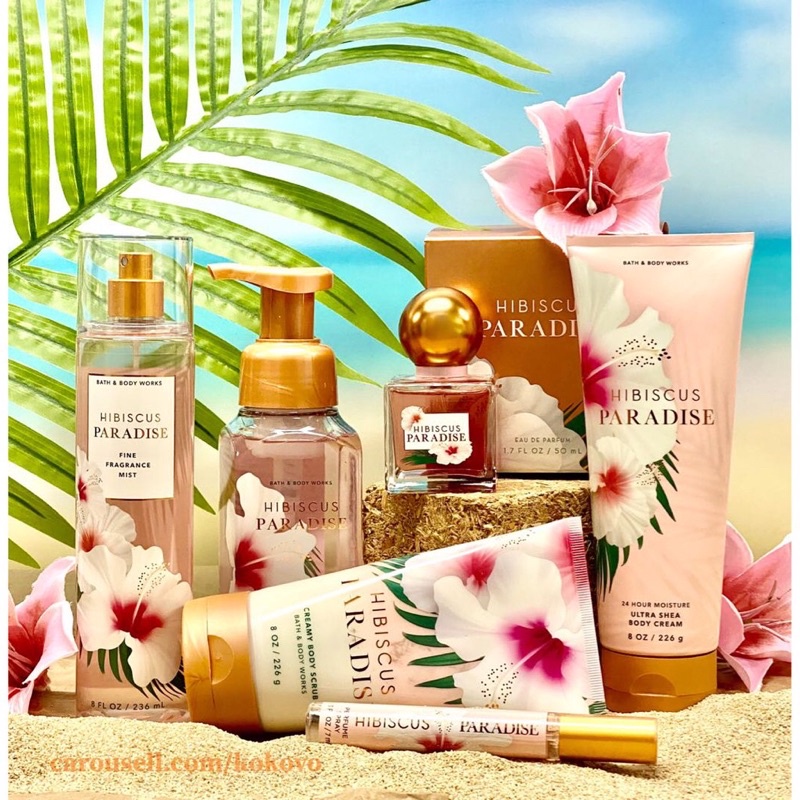 [Auth-New] Sản phẩm tắm dưỡng xịt thơm toàn thân Bath and Body Works- Hibiscus Paradise