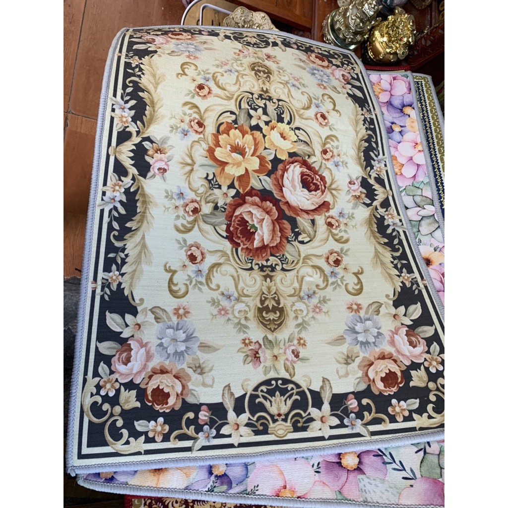 Thảm chùi chân chống trơn trượt 40 x 60cm in họa tiết dễ thương