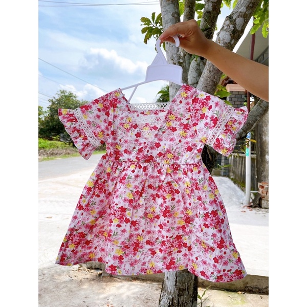 ĐẦM BABYDOLL PHỐI TAY LOE SIÊU CƯNG CHO BÉ TỪ 8-40KG