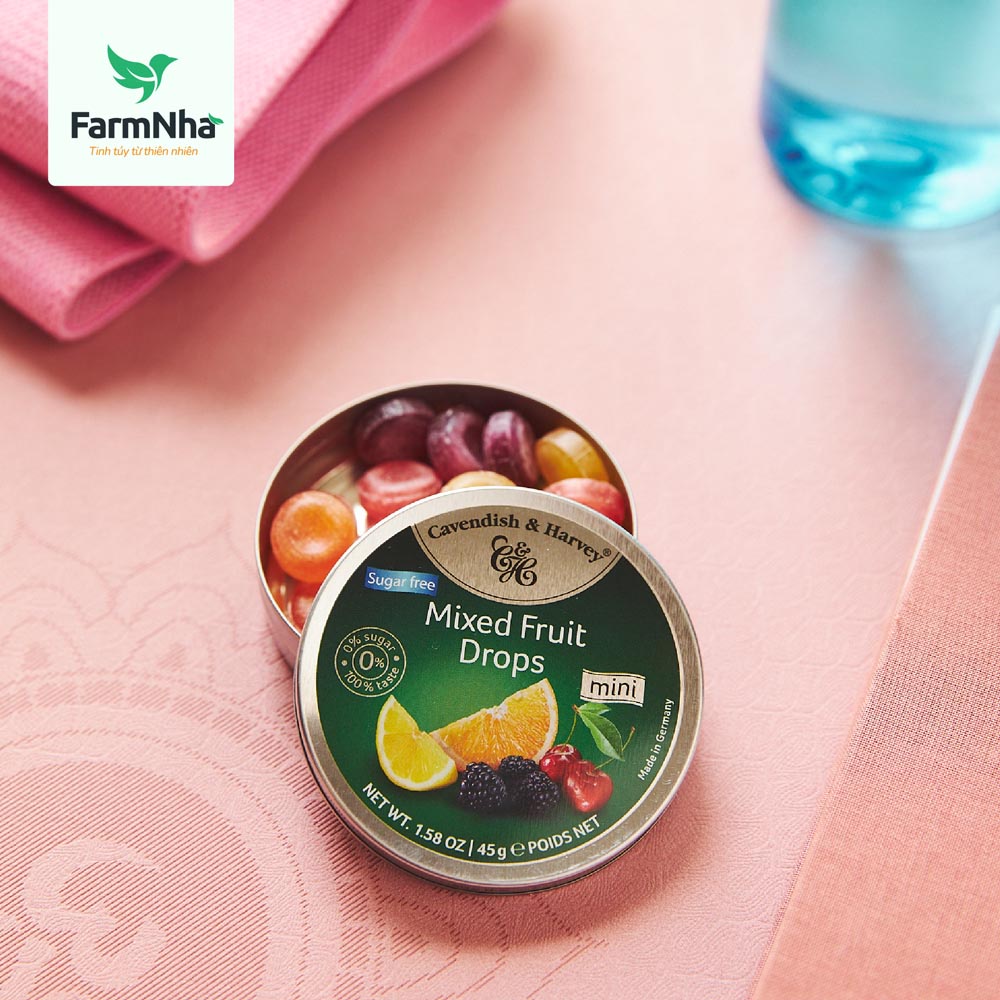 Kẹo Trái Cây Cavendish & Harvey Vị MIXED FRUIT Hộp 200gr - Hãng Chính Hãng