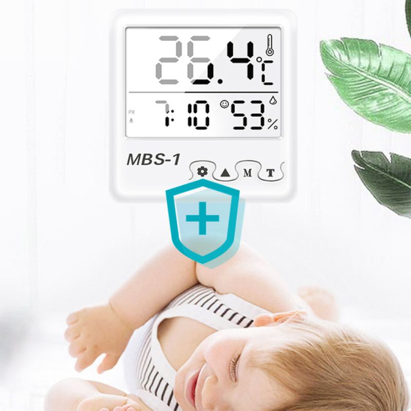 Đồng Hồ Đo Nhiệt Độ Và Độ Ẩm Màn Hình LCD