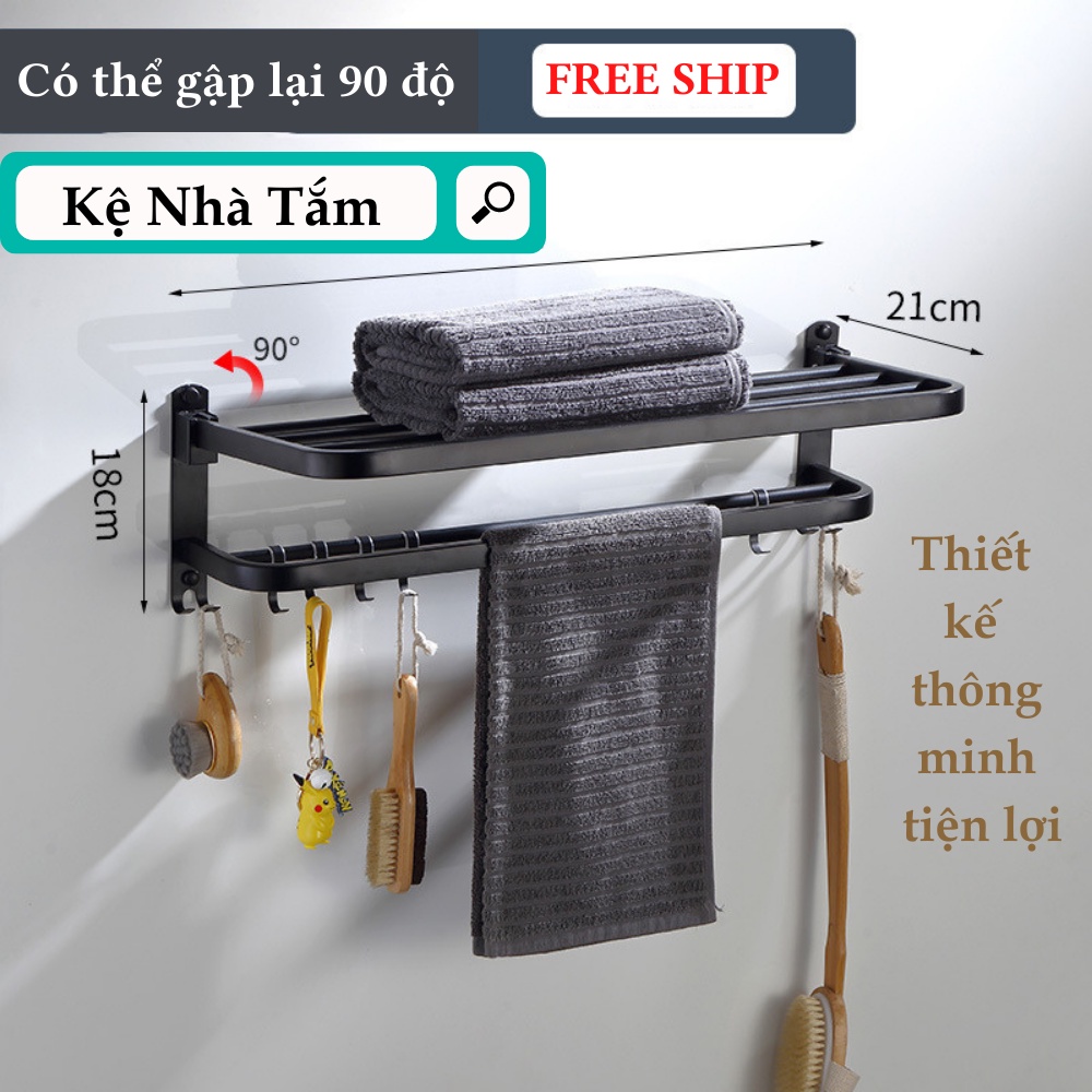 Kệ Nhà Tắm, Giá Treo Đồ Nhà Tắm, Kệ Đựng Đồ, Kệ Treo Đồ Dùng Nhà Tắm Đa Năng Bằng Inox Không Gỉ TIME HOME