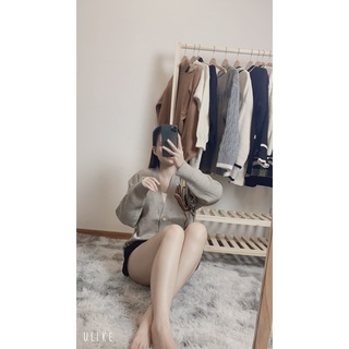 Áo khoác cardigan lông thỏ họa tiết họa tiết hươu bambi áo khoác len phong cách Hàn Quốc.