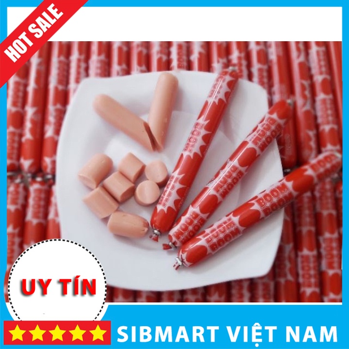 Xúc xích tiệt trùng Boom Boom Vissan 115g (5 cây/gói) - SibMart Việt Nam - SC0038