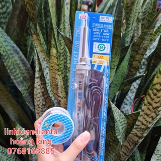 Mỏ hàn thiếc n907 tặng chì hàn 100gram 0.6mm