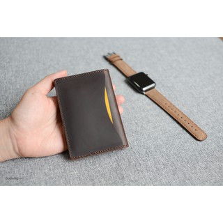 [Da thật Handmade] Ví da thật tối giản - Minimalist wallet