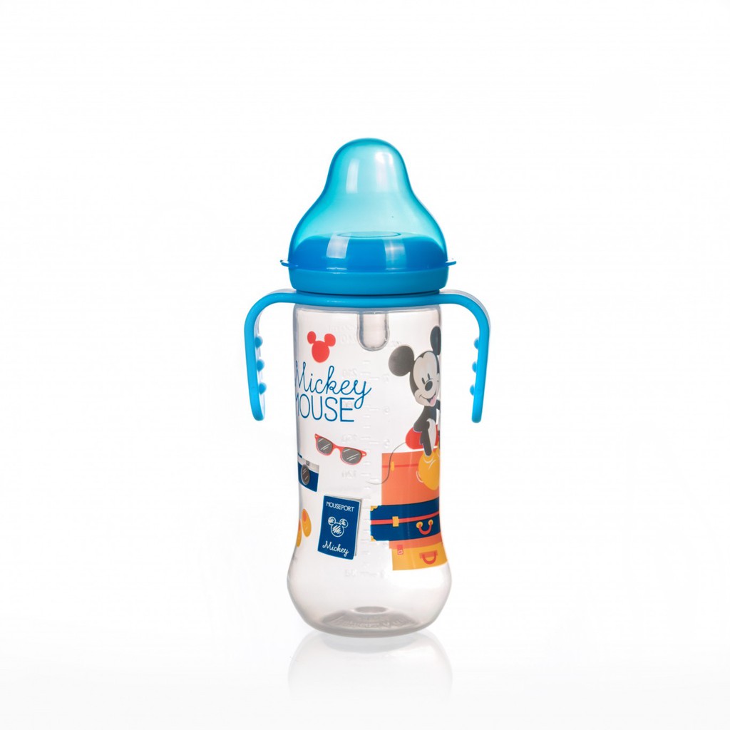 Bình sữa có tay cầm Disney Thái Lan DN80131 250ml/8oz , núm size L phù hợp 6 month+