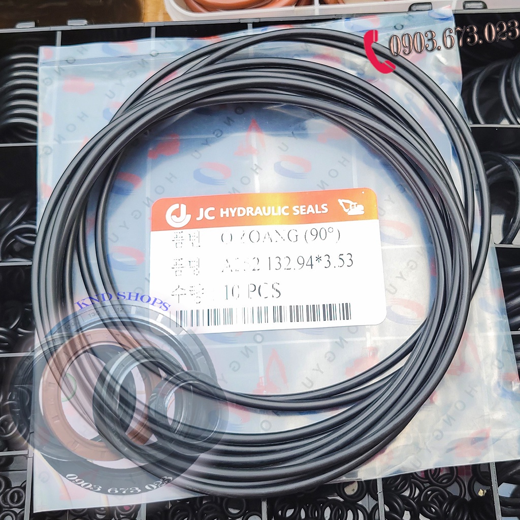 Ron  cao su thủy lực,vòng đệm cao su Oring dành cho ty thủy lực xe cơ giới  | KND Shop