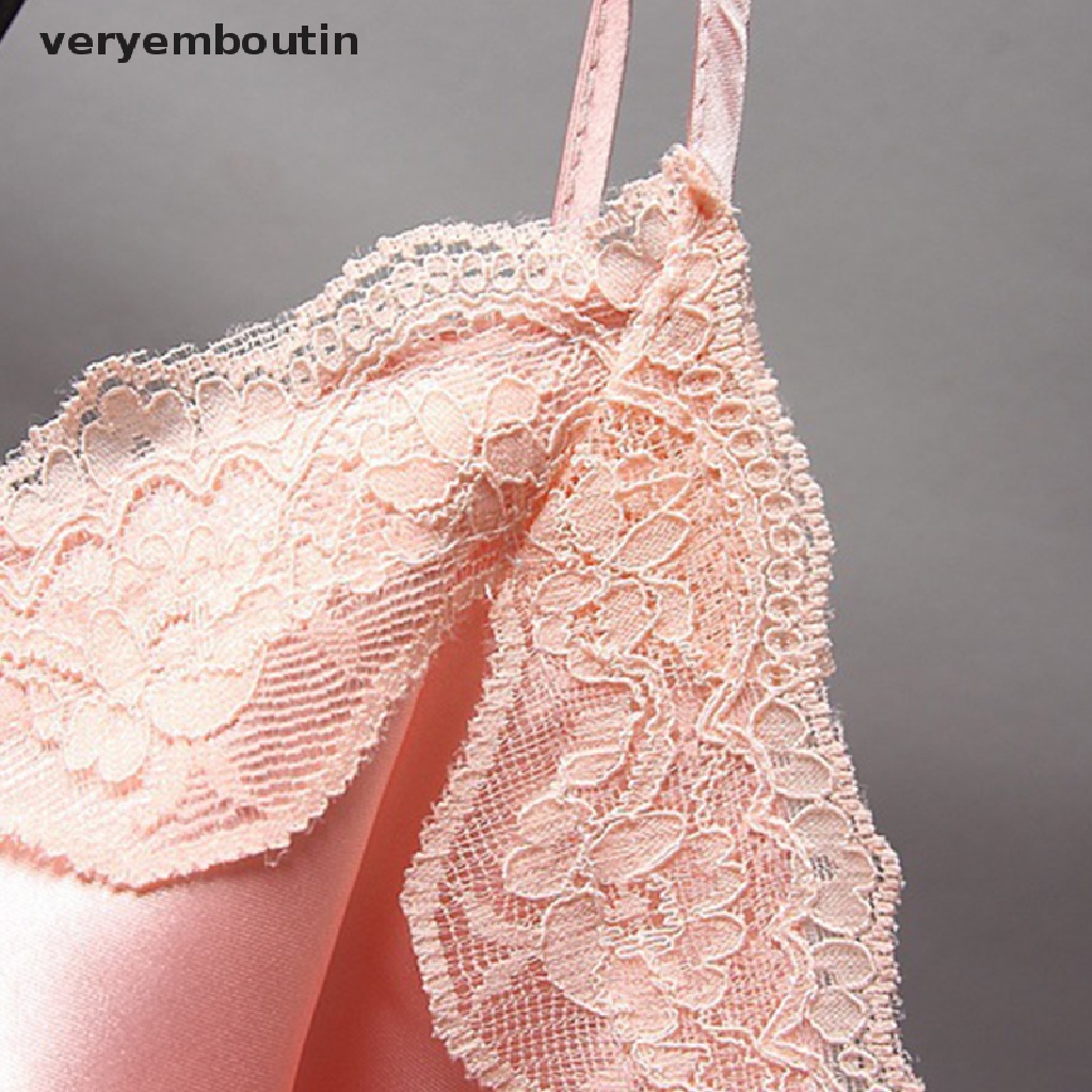 Bộ Đồ Ngủ 2 Món Vải Tuyn Trong Suốt Phối Ren Quyến Rũ