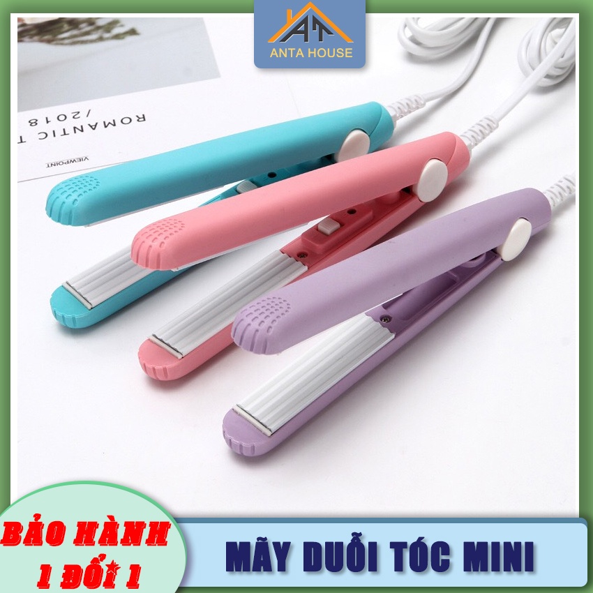 Máy Uốn Tóc Mini Tạo Kiểu Nhỏ Gọn ANABI Có Hộp Đựng Xinh Xắn