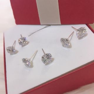Bông tai nụ đá bạc s925