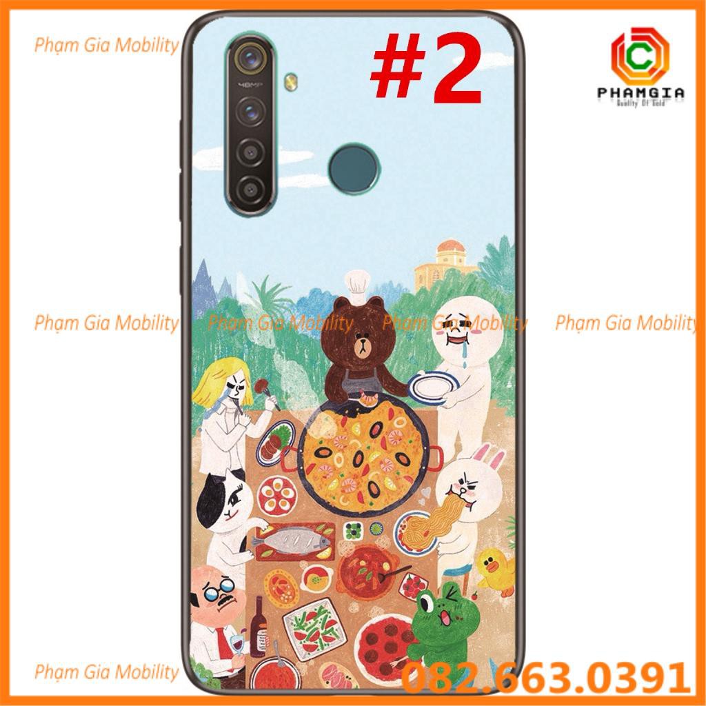 Ốp lưng kính chống xước hình đẹp Realme 5i / Realme 5S / Realme 5 Pro / Realme Q/ Realme C3
