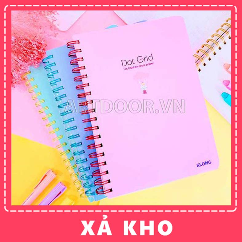 [ARTDOOR] Sổ lò xo DOT B5 làm planner (100 tờ)