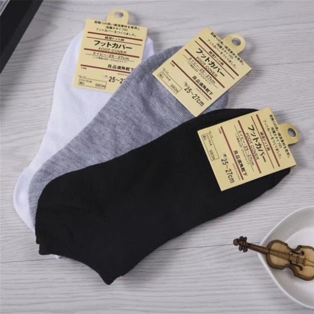 Tất vớ nam nữ  Nhật cotton chất đẹp 3 màu