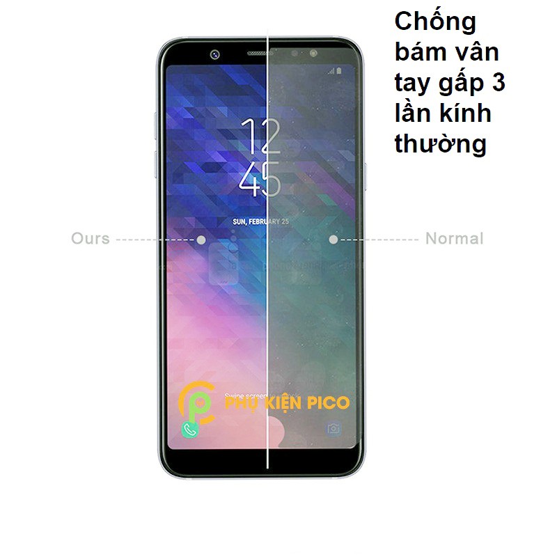 Kính cường lực Samsung Galaxy A6 full màn hình độ cứng 9H - Dán màn hình Samsung A6