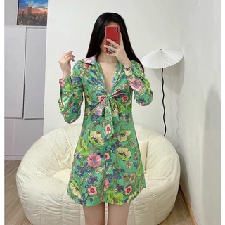 HOT HIT 2022 Váy satin Zara auth thắt nơ 2482/675