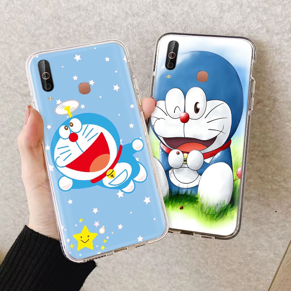 Ốp Điện Thoại Mềm Trong Suốt Hình Doraemon 93gt Cho Samsung Galaxy J8 J7 Pro Prime Duo J6 Plus 2018