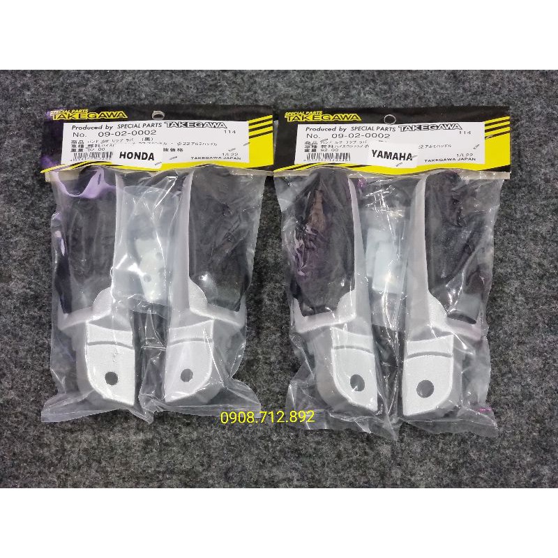 Bộ gác chân sau nhôm đệm cao su rất êm gắn các dòng xe yamaha , honda