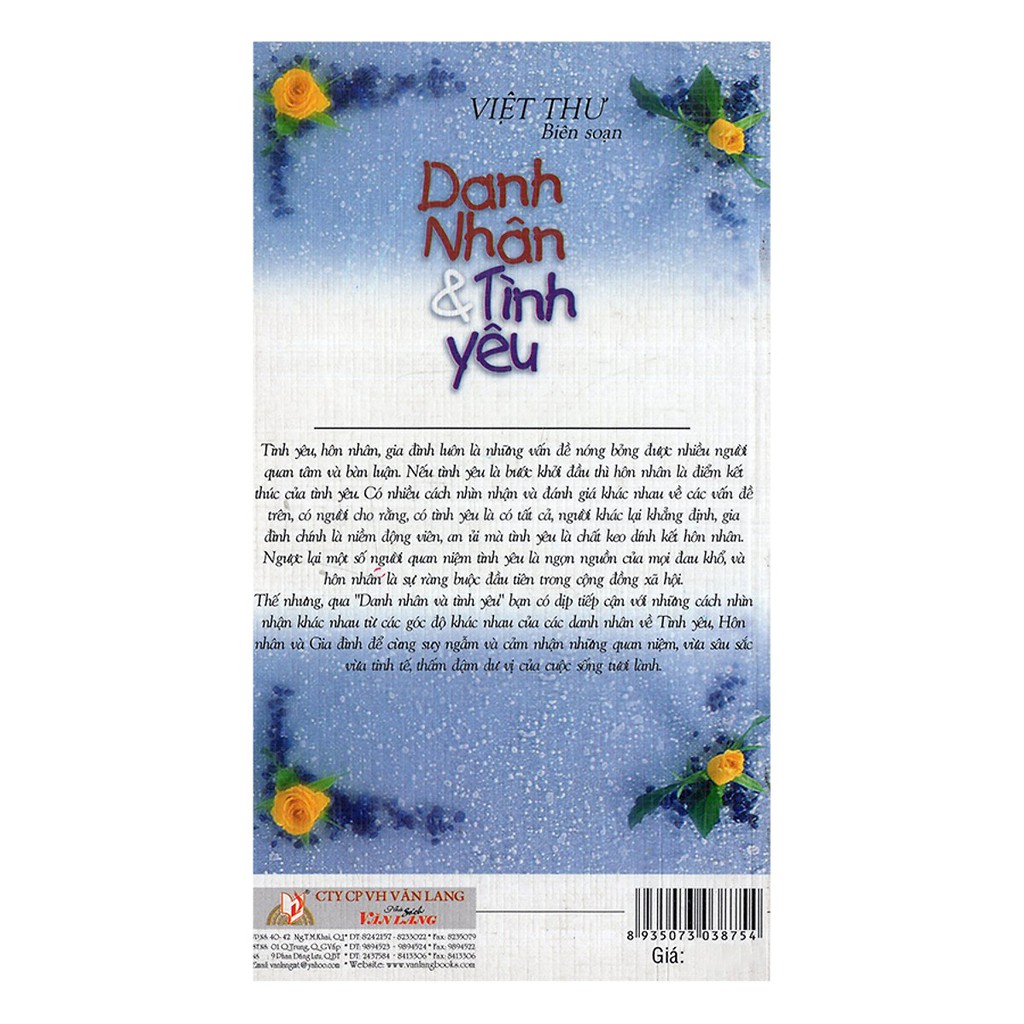 Sách - Danh Nhân &amp; Tình Yêu