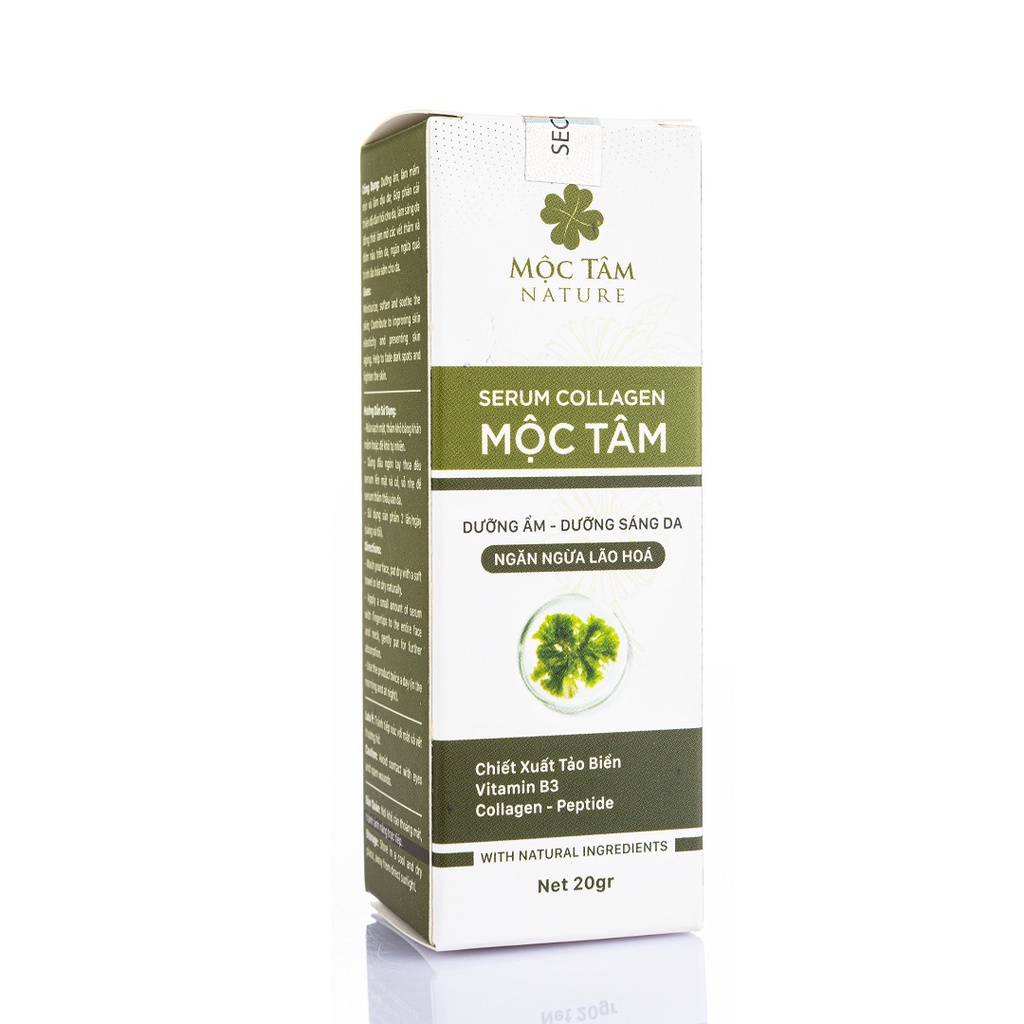 Serum Collagen Mộc Tâm 20g - Tinh Chất Thảo Mộc Dưỡng Da Căng Bóng, Ngừa Lão Hóa, Mờ Thâm Nám | BigBuy360 - bigbuy360.vn