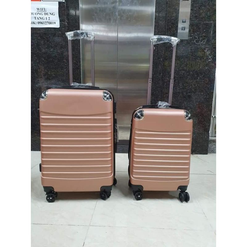 bộ 2 chiếc vali 4 bánh xoay 360⁰ size 20 và 24
