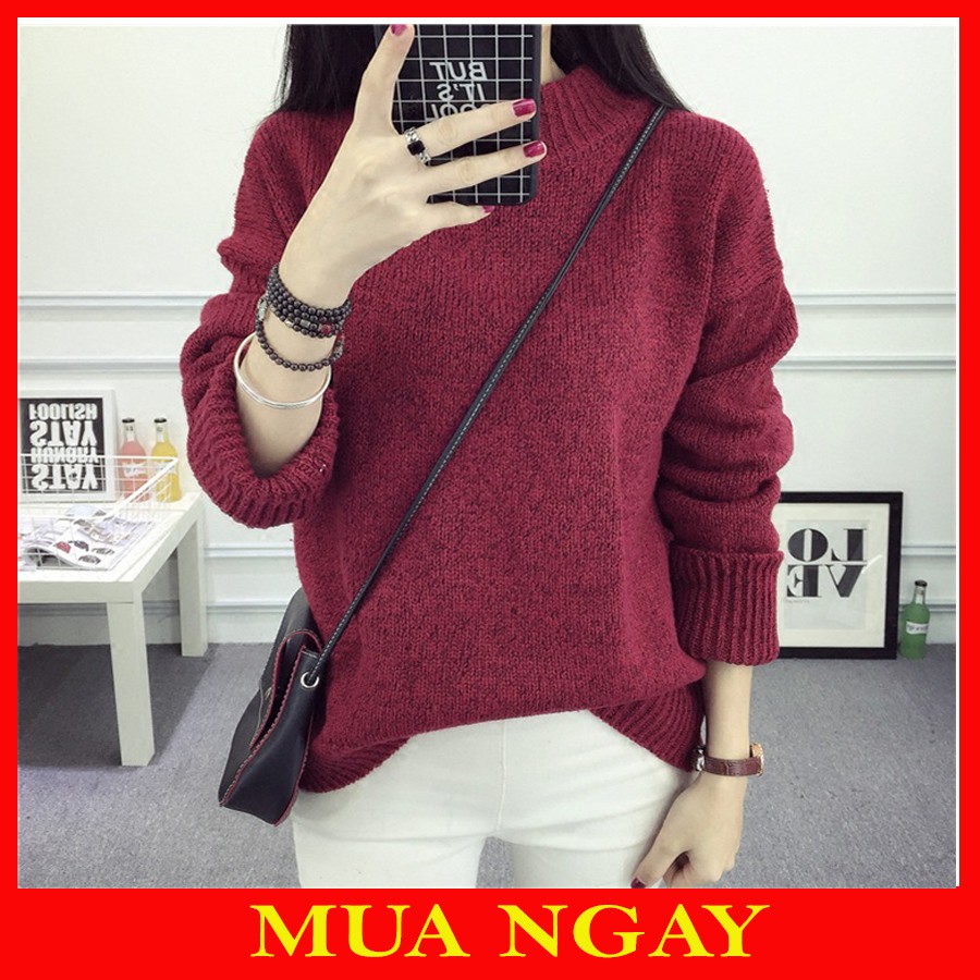 Áo Len Nữ Dáng Rộng Oversize Nhiều Màu | BigBuy360 - bigbuy360.vn