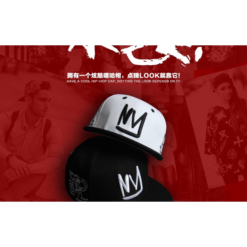 Mũ Lưỡi Trai Phẳng Phong Cách Hip hop Thời Trang Mùa Hè Cho Nam Và Nữ