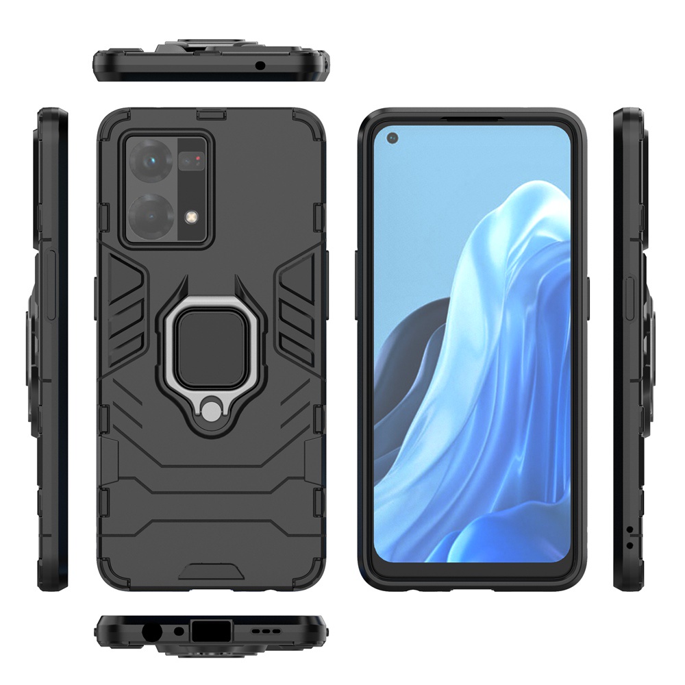 Ốp Điện Thoại PC Cứng Chống Sốc Kèm Móc Xỏ Ngón Cho Oppo Reno 7 Reno7 4G Oppo F21 Pro 4G