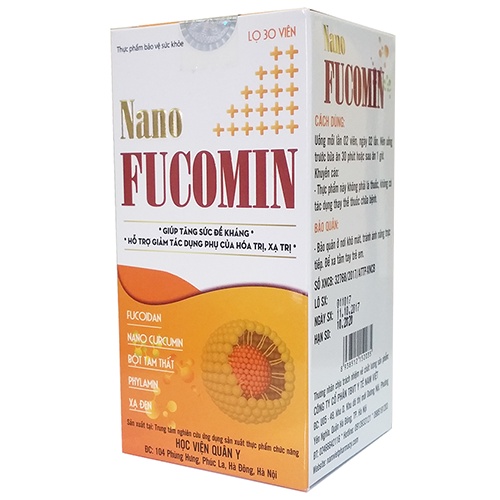Nano Fucomin Học Viện Quân Y- Hỗ Trợ Điều Trị Trị Xạ