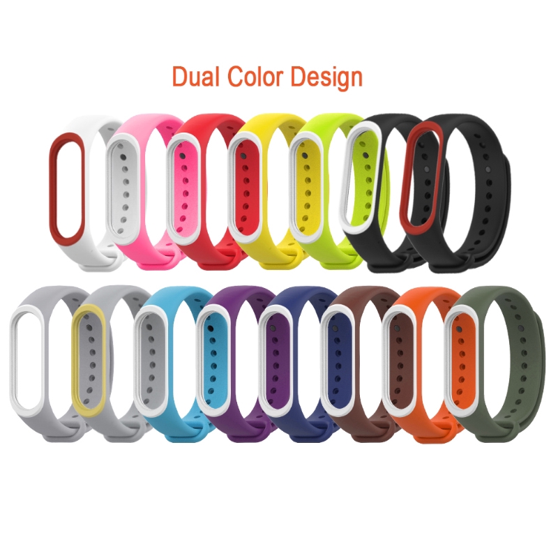 Replacement Wrist Strap For Xiaomi mi band 3 &amp; 4,  Silicone Sport Strap Bracelet for Miband
