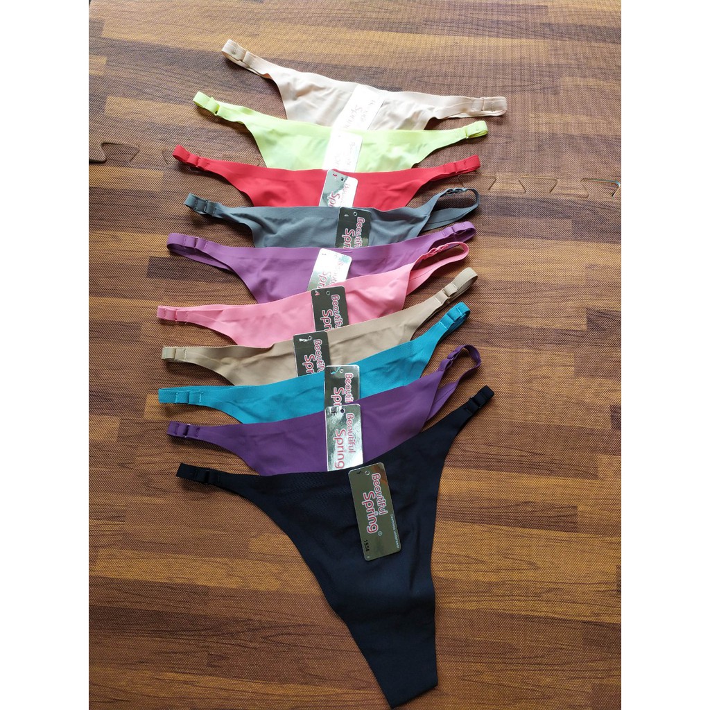 Quần lọt khe nữ đúc su sexy màu da/màu đen