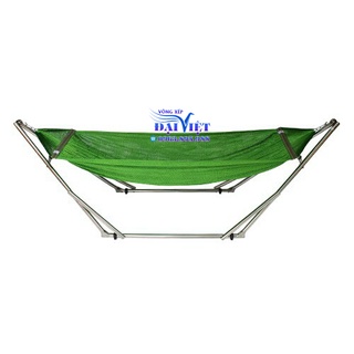 Võng xếp INOX size người lớn giá buôn( khung+ tặng lưới)  Hàng Việt Nam