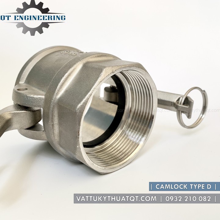 Khớp nối nhanh Camlock INOX 304 | Kiểu D | DN32,40,50