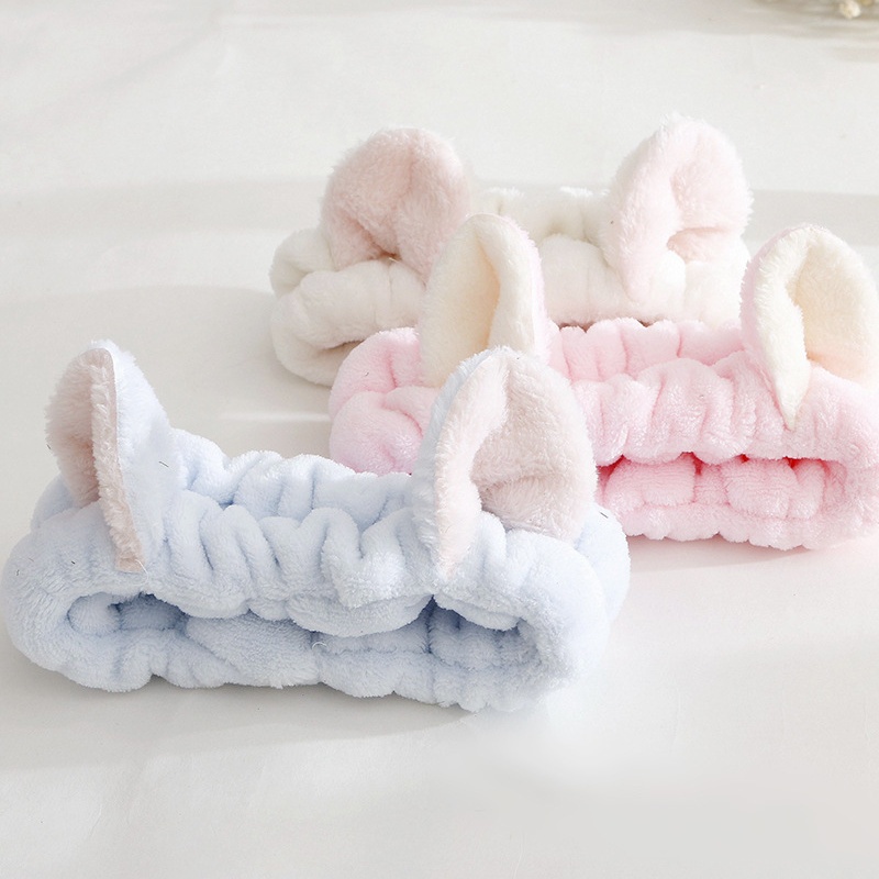 Băng đô rửa mặt tai mèo phong cách cute Idol Hàn Quốc nhiều màu dành cho nữ BĐ6