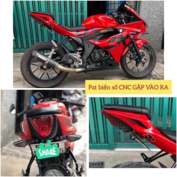 Pat biển số CNC gập ra vào GSX150 / R15 /CBR150