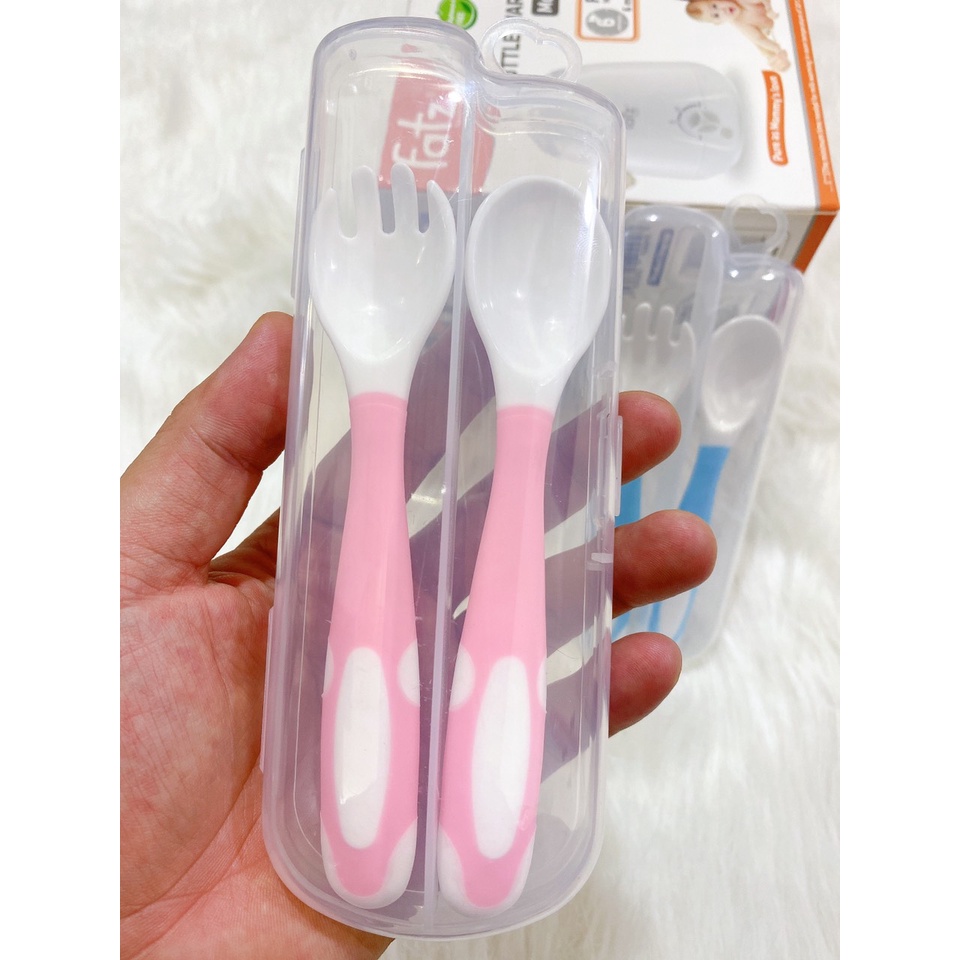 Sét Thìa nhựa  uốn cong cho bé