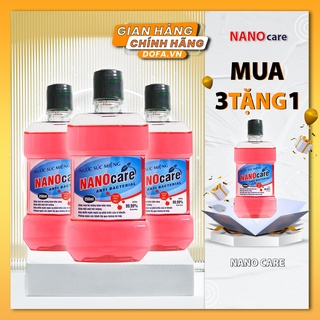 [ COMBO 3 CHAI ] Thảo Dược Súc Miệng NANOCARE Khử Mùi Hôi Miệng Đánh Bay Vi Khuẩn Đem Lại Hơi Thở Thơm Mát 250ml