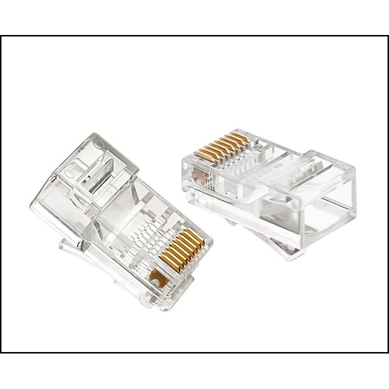 (10 cái) HẠT NỐI MẠNG LAN NHỰA RJ45