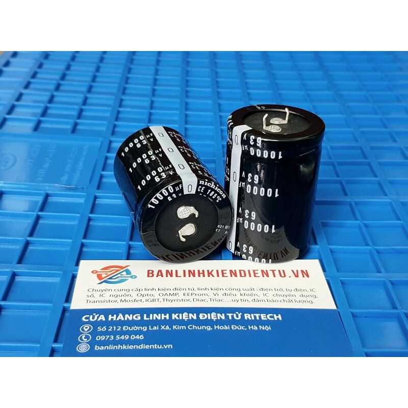 Tụ hóa Nichicon 10000uF 63V kích thước 35x50mm