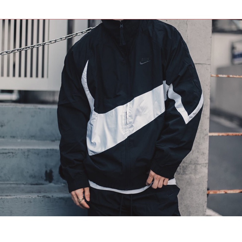 Áo khoác dù NIKE Big Logo siêu hot, Jacket Vintage vải dù 2 lớp cao cấp thời trang Hàn Quốc ABCD Boutique KD02
