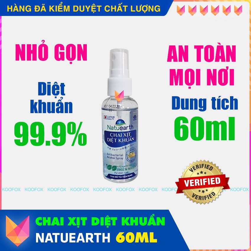 [CHAI XỊT 410ML] Chai Xịt Kháng Khuẩn Đa Năng, Khử Khuẩn Tay Khô, Cửa, Đồ Vật, Bếp,... Bảo Vệ Bạn Và Gia Đình - KOOFOX