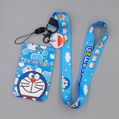 Dây Đeo Thẻ ID Bằng Pvc Họa Tiết Hoạt Hình Doraemon Nhật Bản