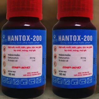 Hantox 200- thuốc phòng trị công trùng, ký sinh trùng.