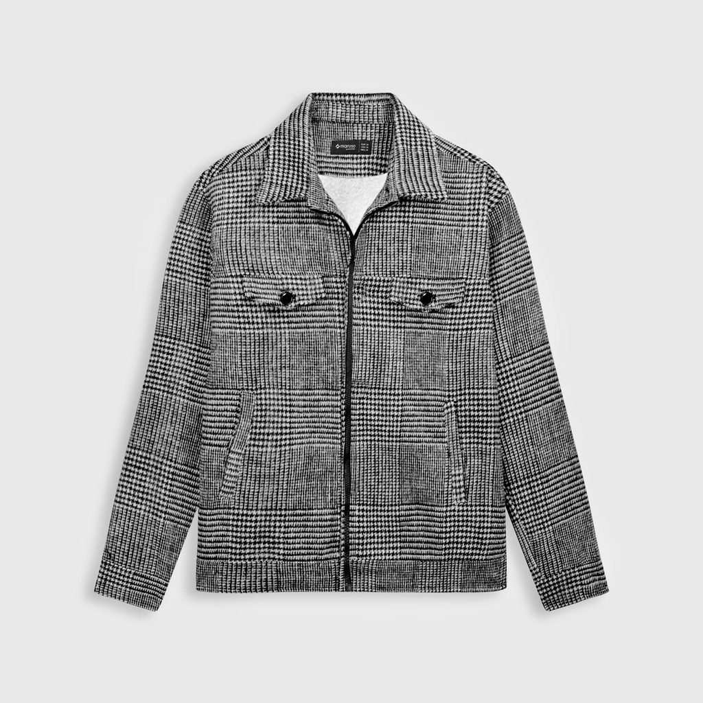 Áo khoác nam lót lông cao cấp kiểu dáng Hàn Quốc vải dạ siêu ấm mã AJK01